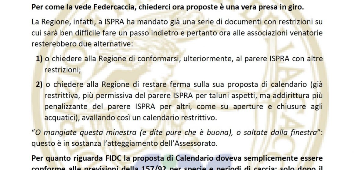 Calendario venatorio Regione Lombardia 2022/2023: dalla Regione una richiesta di osservazioni… a giochi fatti