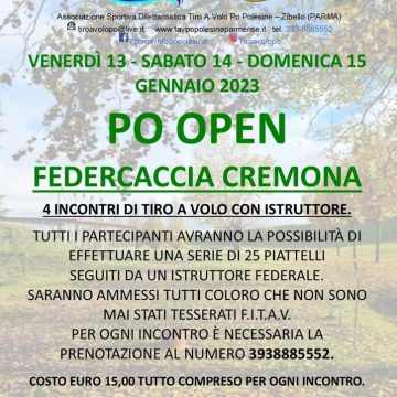 “Po Open”, gara di tiro a volo con Federcaccia Cremona