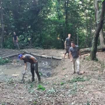 Federcaccia Polaveno: ripristinata una pozza di abbeverata sul monte Faito