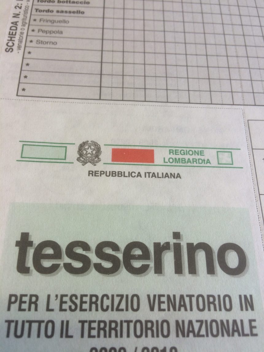 Preapertura caccia in Lombardia: ritardi nella consegna dei tesserini