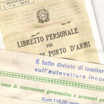 Rinnovo porto d’armi: quelli in scadenza tra il 31 gennaio ed il 15 aprile validi fino al 15 giugno