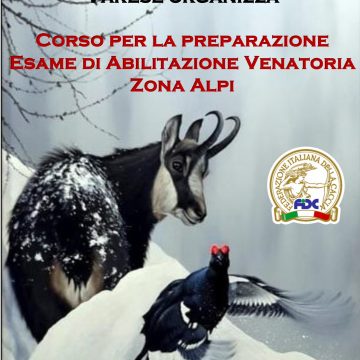 A novembre il corso per la preparazione all’esame di abilitazione all’esercizio venatorio in zona Alpi a Varese