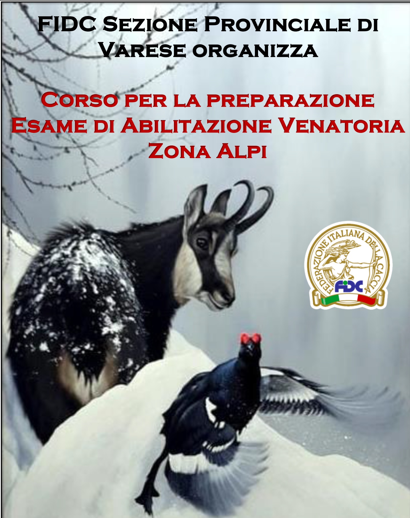 A novembre il corso per la preparazione all’esame di abilitazione all’esercizio venatorio in zona Alpi a Varese