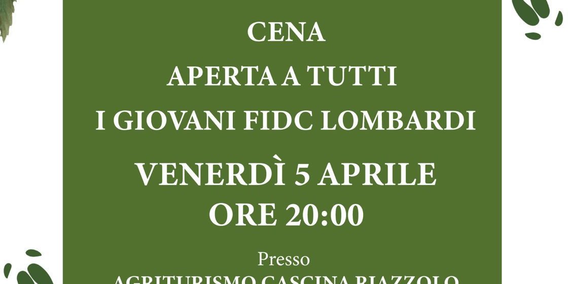 Torna la tradizionale cena con i Giovani di Federcaccia