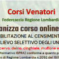 Al via le iscrizioni per il corso invernale di abilitazione al censimento e prelievo selettivo degli ungulati